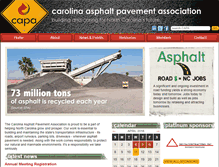 Tablet Screenshot of carolinaasphalt.org